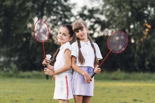 Shriya Naik & Athira Hole class 6th Badminton