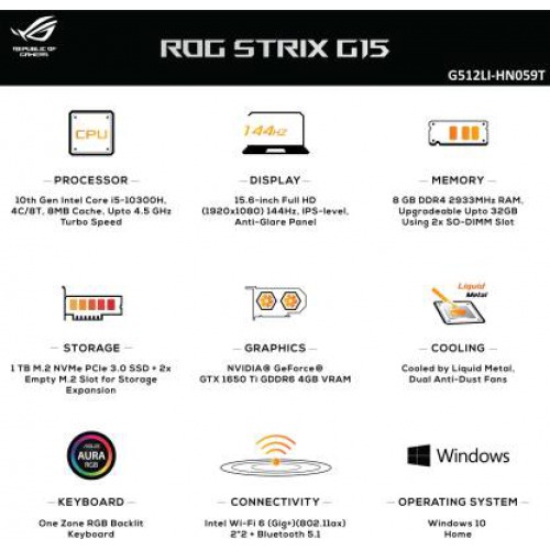 ASUS ROG Strix G15 G512LV-AZ226T 